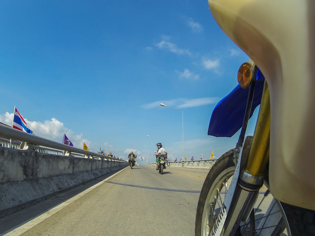 riding adventure bikes across Myanmar 